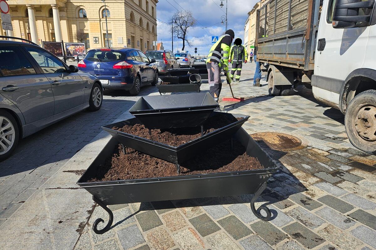 Nowe kute donice upiększyły centrum Lublina. Kosztowały blisko 40 tys. złotych [ZDJĘCIA]