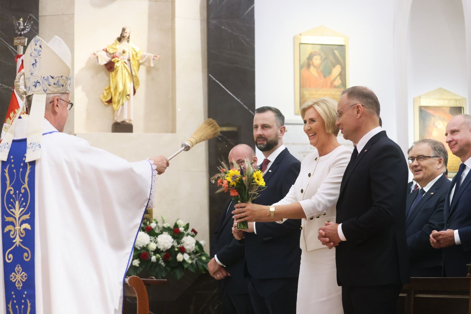 Agata Duda z mężem na obchodach Święta Wojska Polskiego