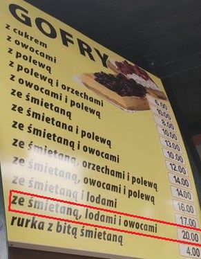 Najdroższy gofr na sopockim deptaku kosztował 20 zł