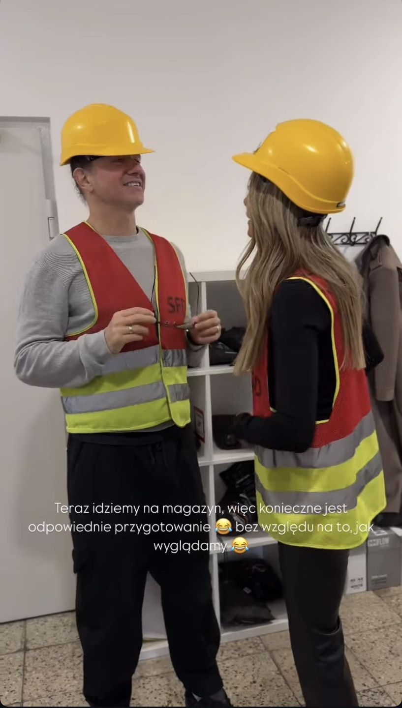 Małgorzata Rozenek dogląda zamówień klientów w magazynie