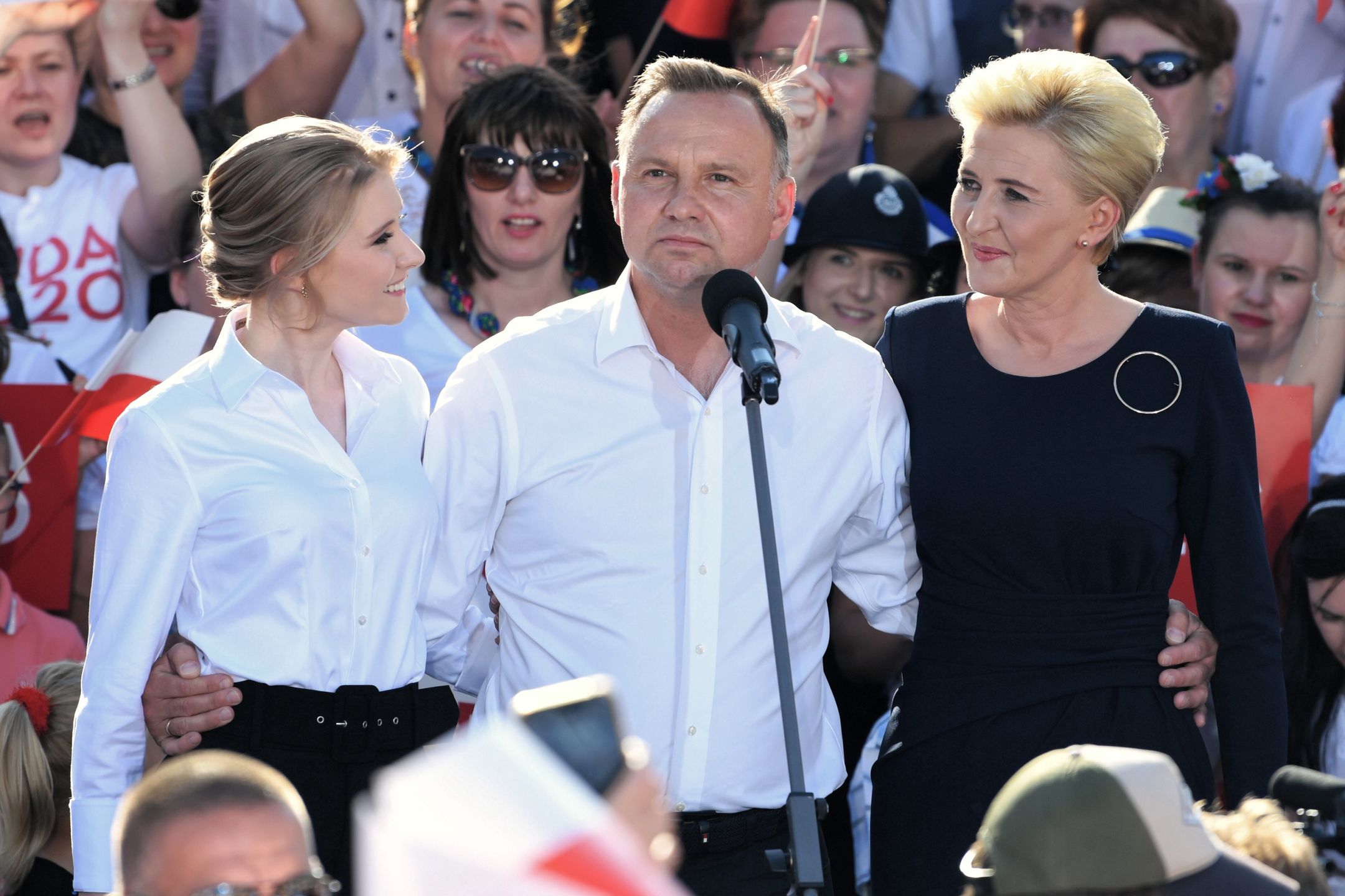 Kinga Duda wspiera ojca w ostatnim dniu kampanii wyborzczej