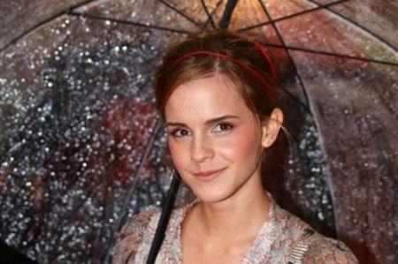 Emma Watson helikopterem do szkoły