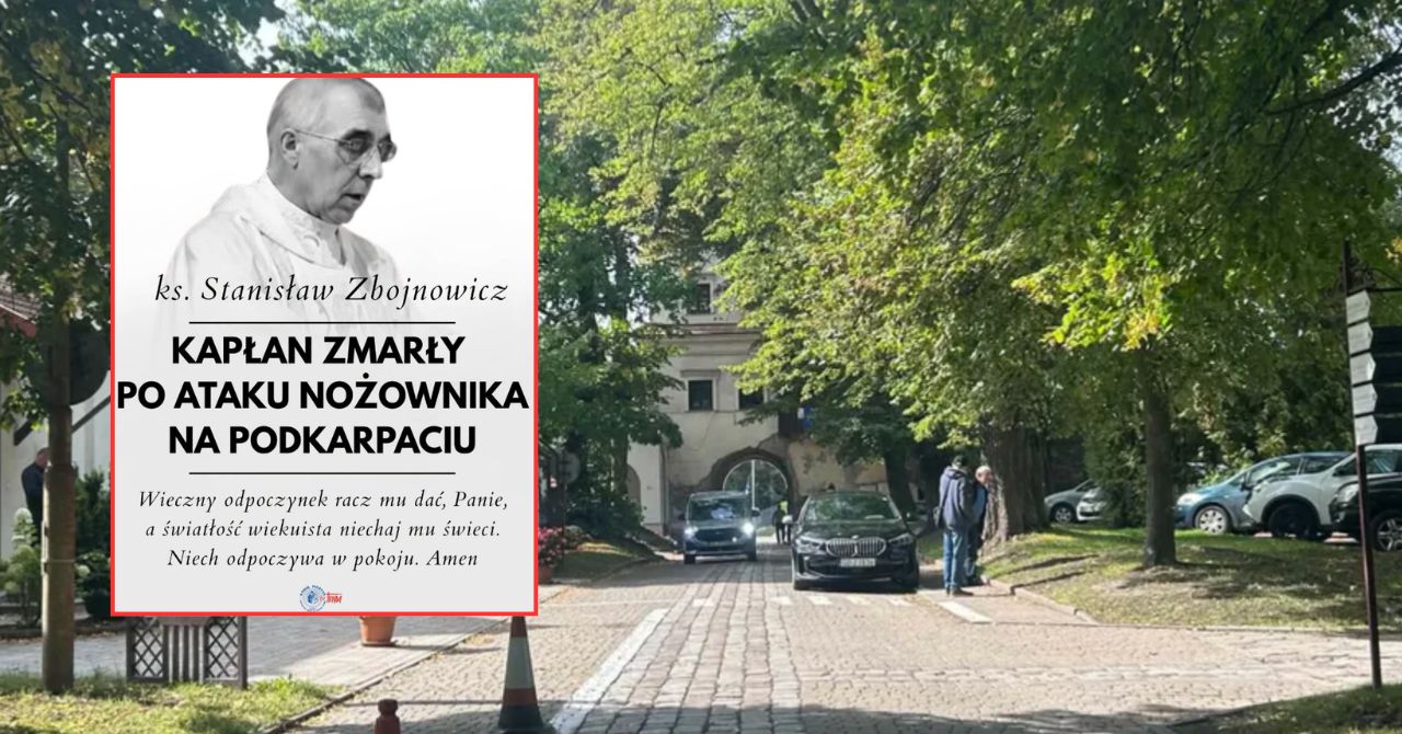Atak nożownika w klasztorze. TV Trwam żegna księdza