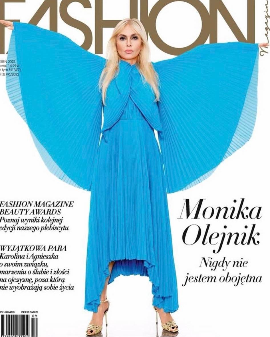 Monika Olejnik na okładce "Fashion Magazine"