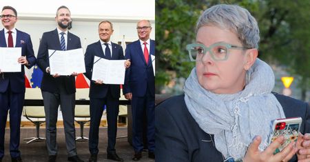 Karolina Korwin Piotrowska komentuje podpisanie umowy koalicyjnej i radzi politykom: "Nie spi*przcie tego"
