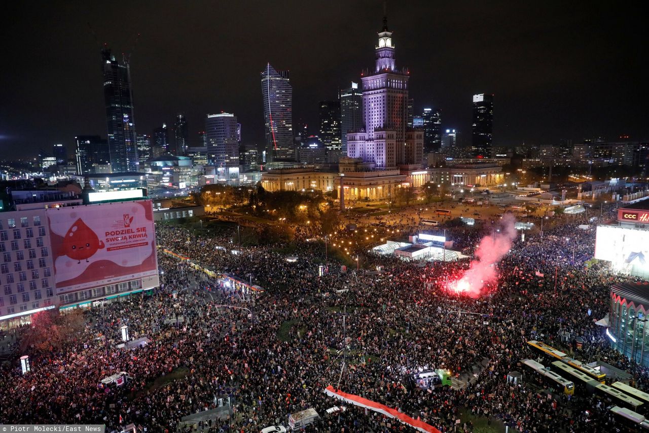 "Marsz na Warszawę" i protest Strajku Kobiet. To już rok od olbrzymiej manifestacji 