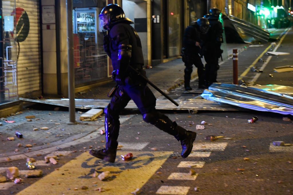 Hiszpania. Starcia z policją 