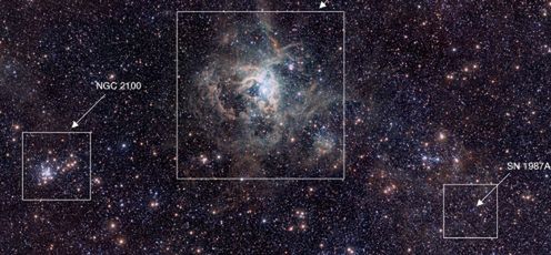 Aparat 67 Mpix sfotografował mgławicę Tarantula 1