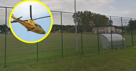 Nagle osunął się na murawę. Dramat podczas meczu okręgówki
