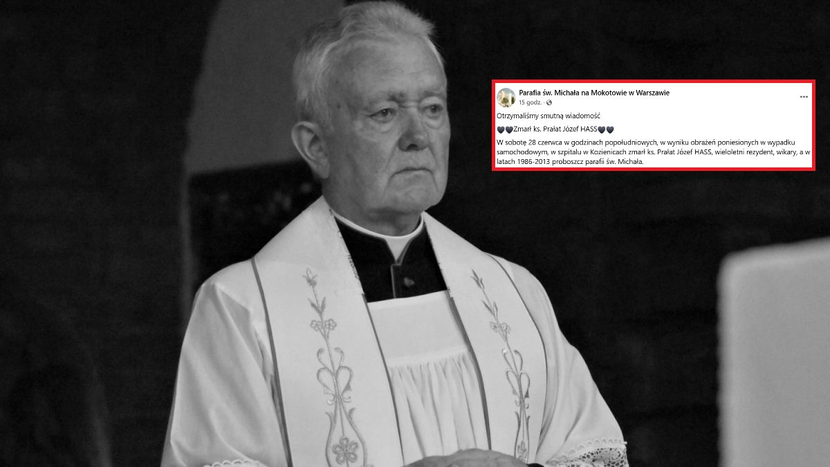 Nie żyje ks. prałat Józef Hass. Zmarł po wypadku samochodowym