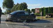 Zderzenie Audi z Nissanem w Strzyżewicach. Jeden z kierowców nie ustąpił pierwszeństwa