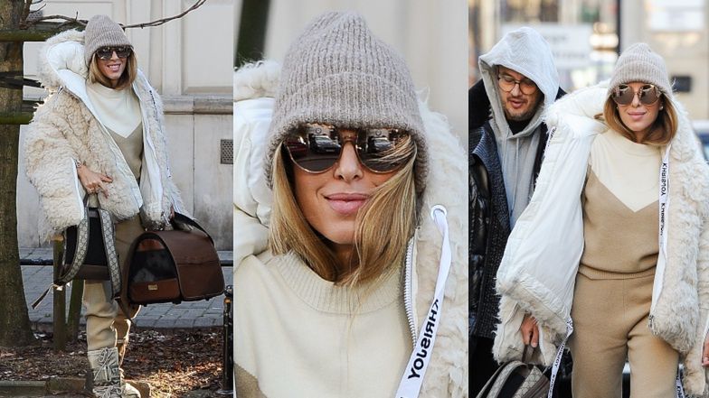 Ewa Chodakowska z mężem w Warszawie