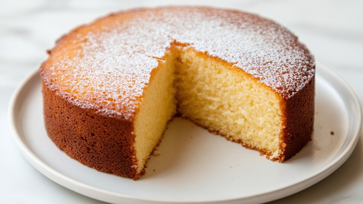 Wysoki i puszysty biszkopt