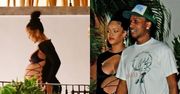 Rihanna w odważnej kreacji eksponuje ciążowy brzuch na kolacji z ASAP Rockym (ZDJĘCIA)