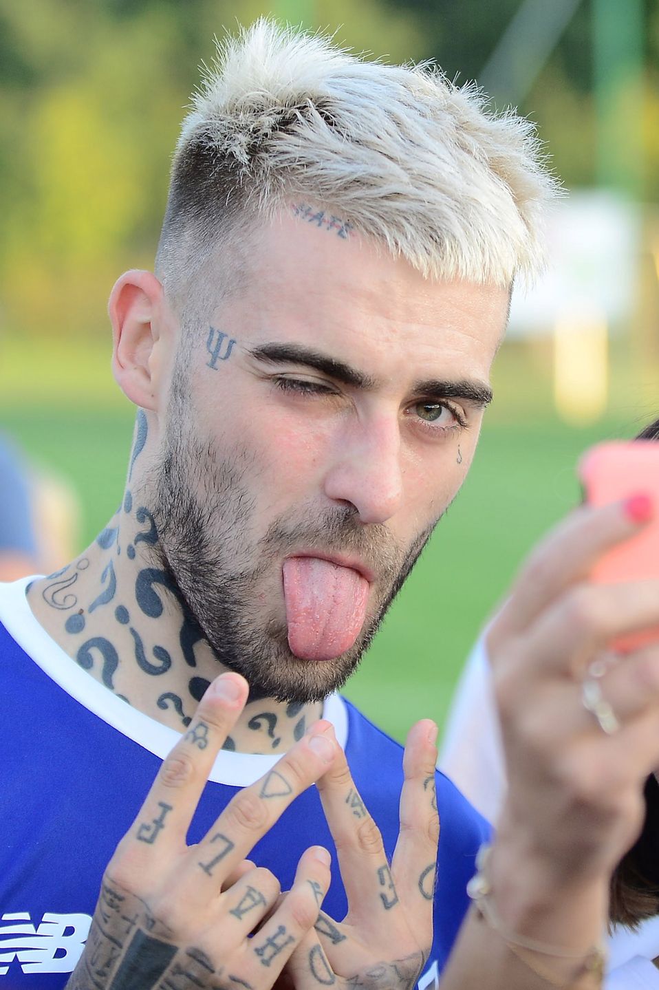 Quebonafide Quebo Kuba Grabowski Taconafide
Warszawa, stadion RKS Marymont, 22.08.2018, Mecz II rundy okregowego Pucharu Polski w pilce noznej. Wygral zespol KTS Weszlo po rzutach karnych z zespolem KS Konstancin, 
N/z. Quebonafide Quebo Kuba Grabowski Taconafide,Image: 425232100, License: Rights-managed, Restrictions: , Model Release: no, Credit line: Radoslaw NAWROCKI / Forum
Radoslaw NAWROCKI / Forum
amator, amatorski, kopacz, pilka nozna, Puchar Polski, showbiz, sport