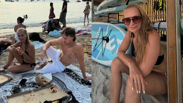 Maciej Musiał spędza wakacje z mamą