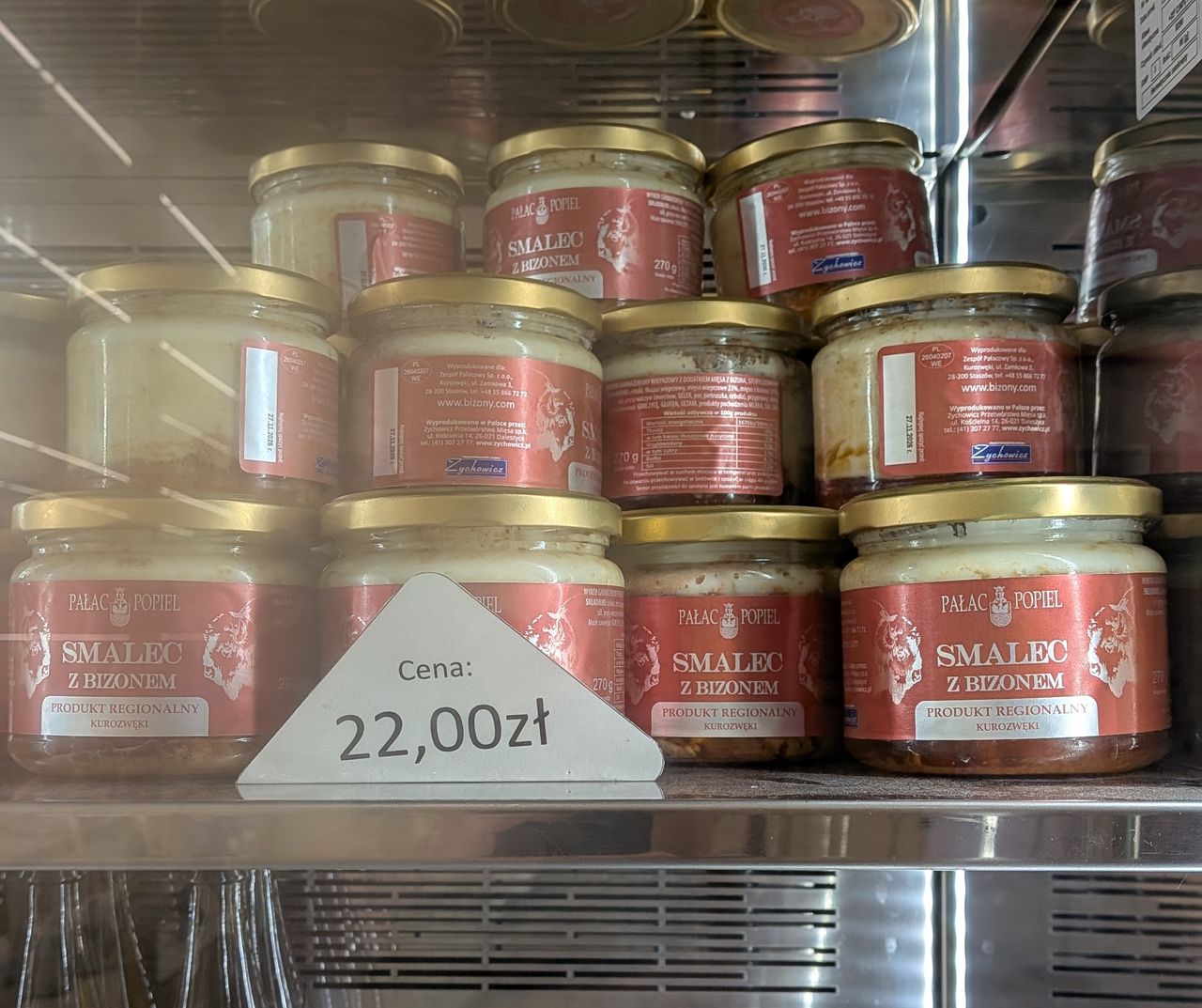 Smalec z bizonem za 22 złote