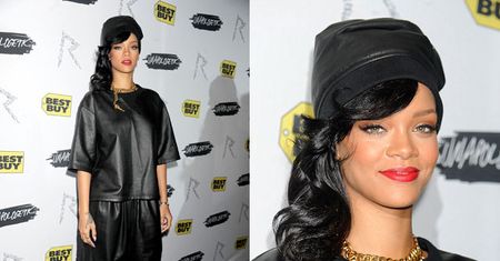 Rihanna w czarnych workach... NOWY STYL?