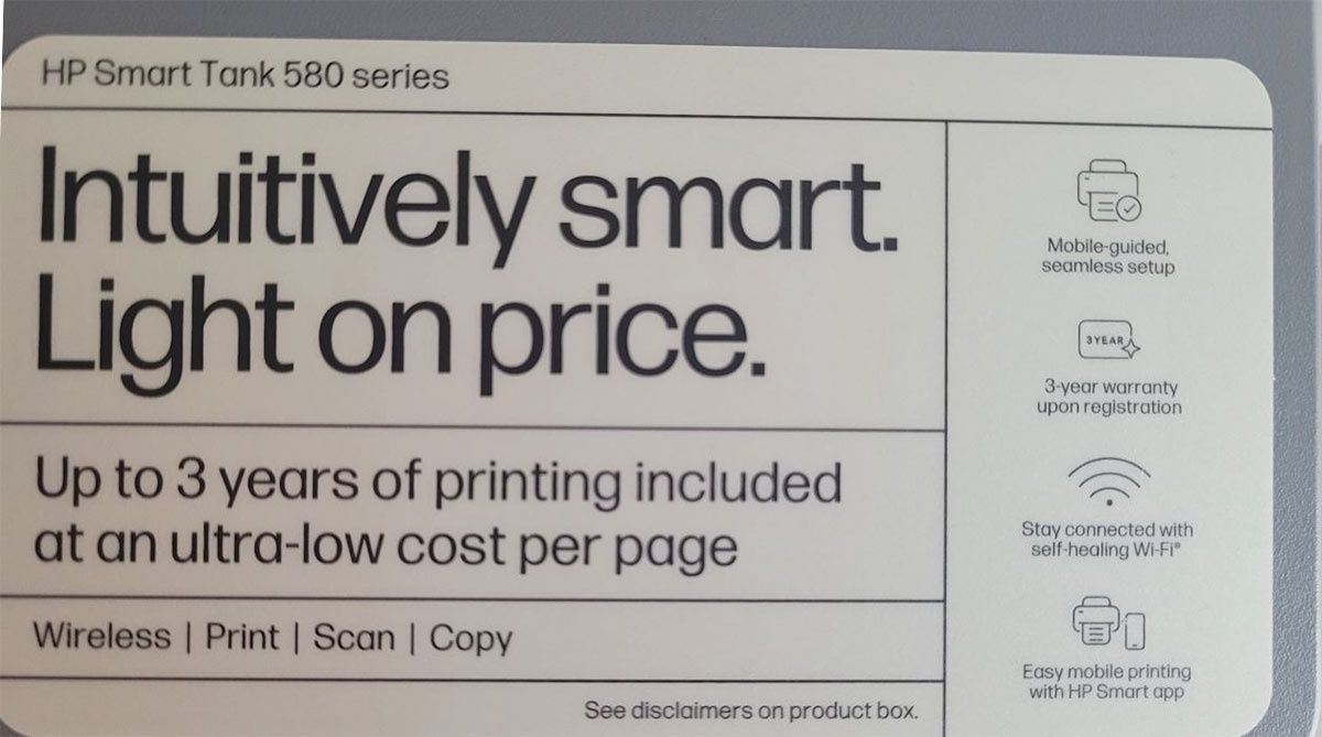 HP Smart Tank 580 gwarancja