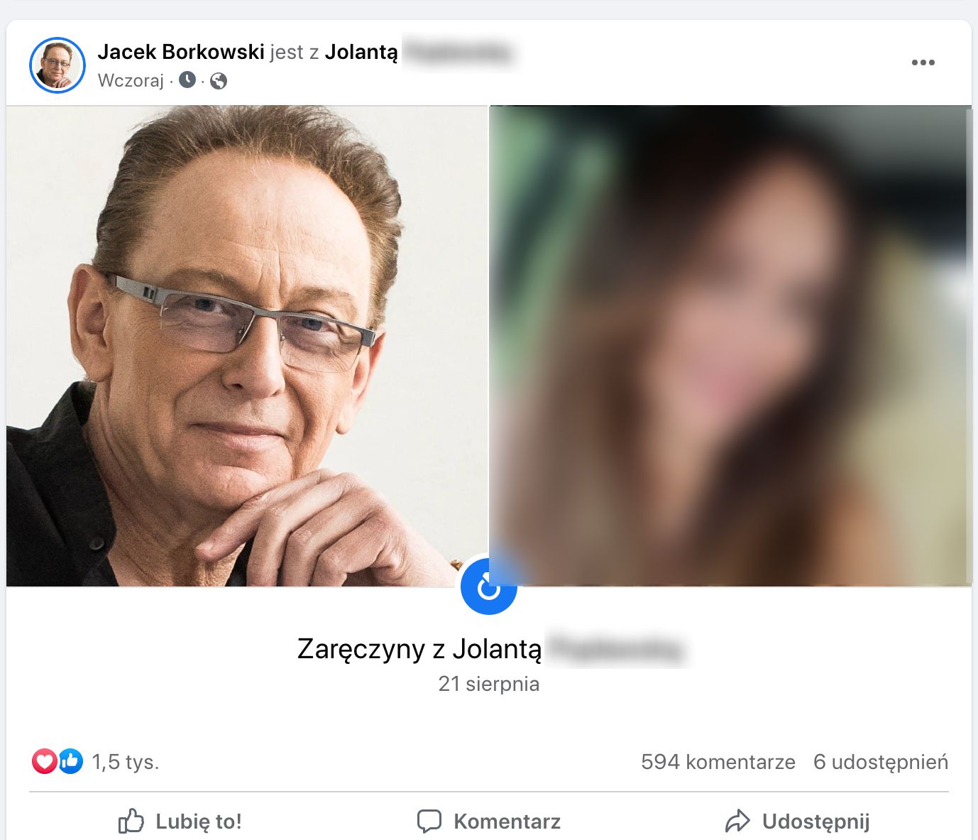 Jacek Borkowski zaręczony!