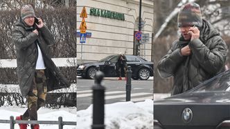 Beztroski Jarosław Jakimowicz zostawił auto NA ŚRODKU ulicy, ucinając sobie pogawędkę przez telefon (ZDJĘCIA)