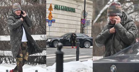 Beztroski Jarosław Jakimowicz zostawił auto NA ŚRODKU ulicy, ucinając sobie pogawędkę przez telefon (ZDJĘCIA)