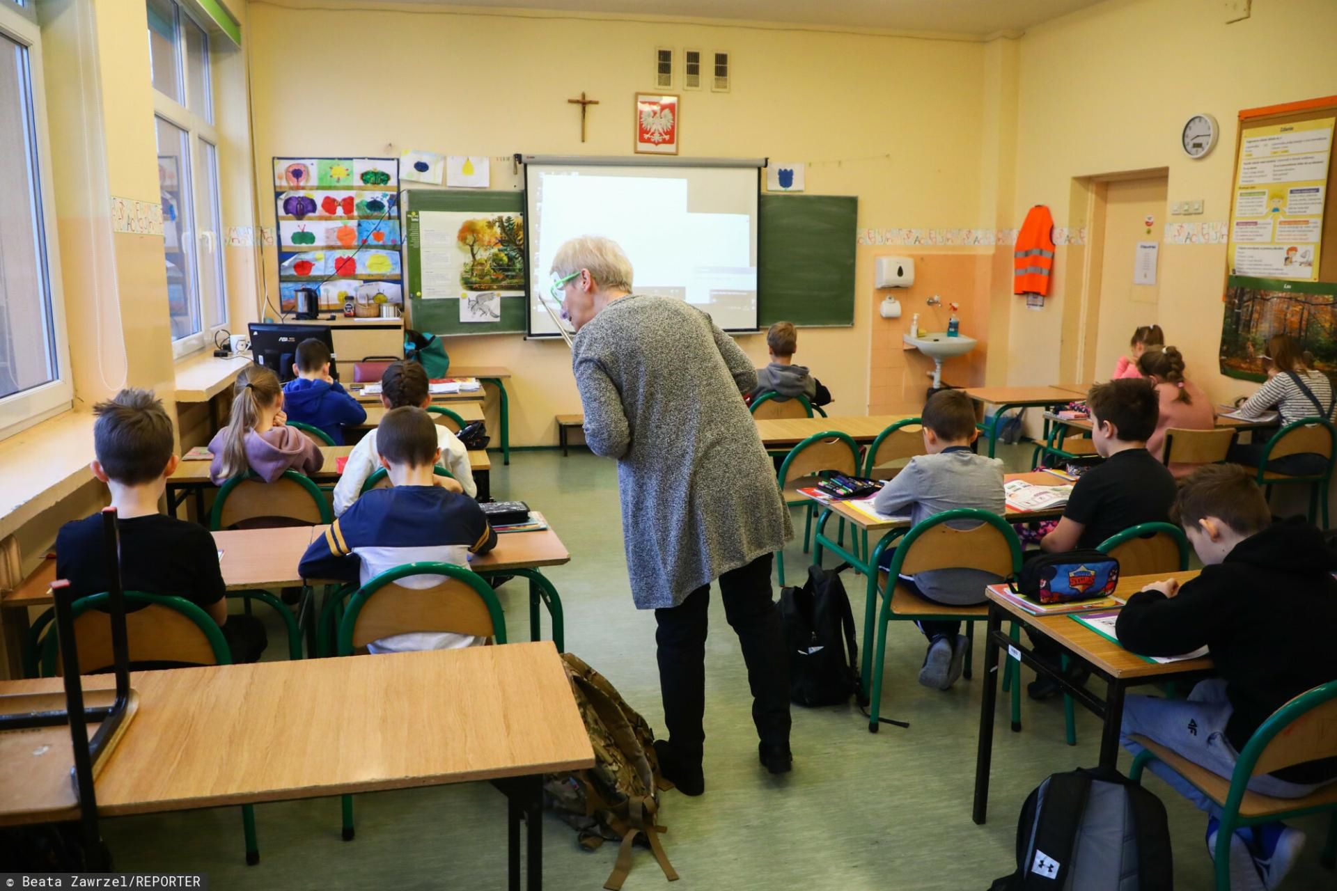 lekcja w szkole