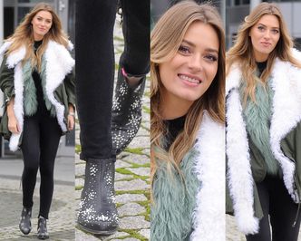 #TRENDY: Marcelina Zawadzka w parce z futerkiem