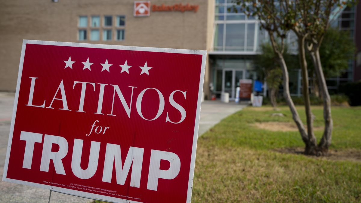 Election Voting
HOUSTON, TEXAS - NOVEMBER 5: A Latinos for Trump campaign sign is photographed on Election Day Tuesday, Nov. 5, 2024 at BakerRipley Ripley House in Houston. (Yi-Chin Lee/Houston Chronicle via Getty Images)
Houston Chronicle/Hearst Newspap
houston, election day, polls, presidential elections, voter turnout