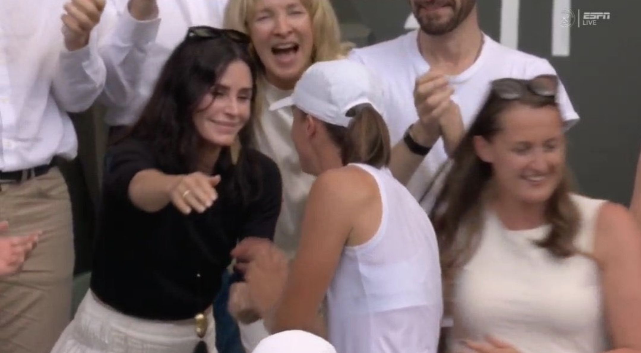 Courteney Cox pogratulowała Idze Świątek