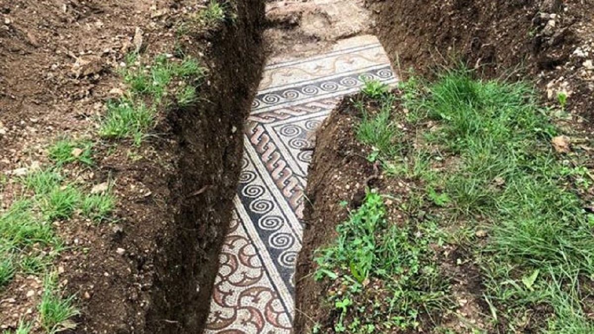 Mozaika pochodzi z czasów starożytnego Rzymu.