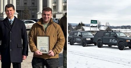 Przekazał Ukraińcom 309 aut. Zaczął od własnego samochodu