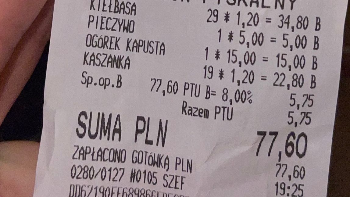 Czytelniczka załamała się, gdy zobaczyła paragon
