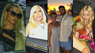 Sławni przyjaciele Britney Spears przyjeżdżają limuzynami na jej sekretny ślub: Madonna, Paris Hilton, Donatella Versace... (ZDJĘCIA)