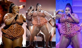 Wyzwolona Lizzo w skórzanym body walczy o samoakceptację na Brit Awards (ZDJĘCIA)