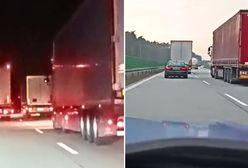"Wyścigi słoni" na A2. Kierowcy wpadali jeden za drugim