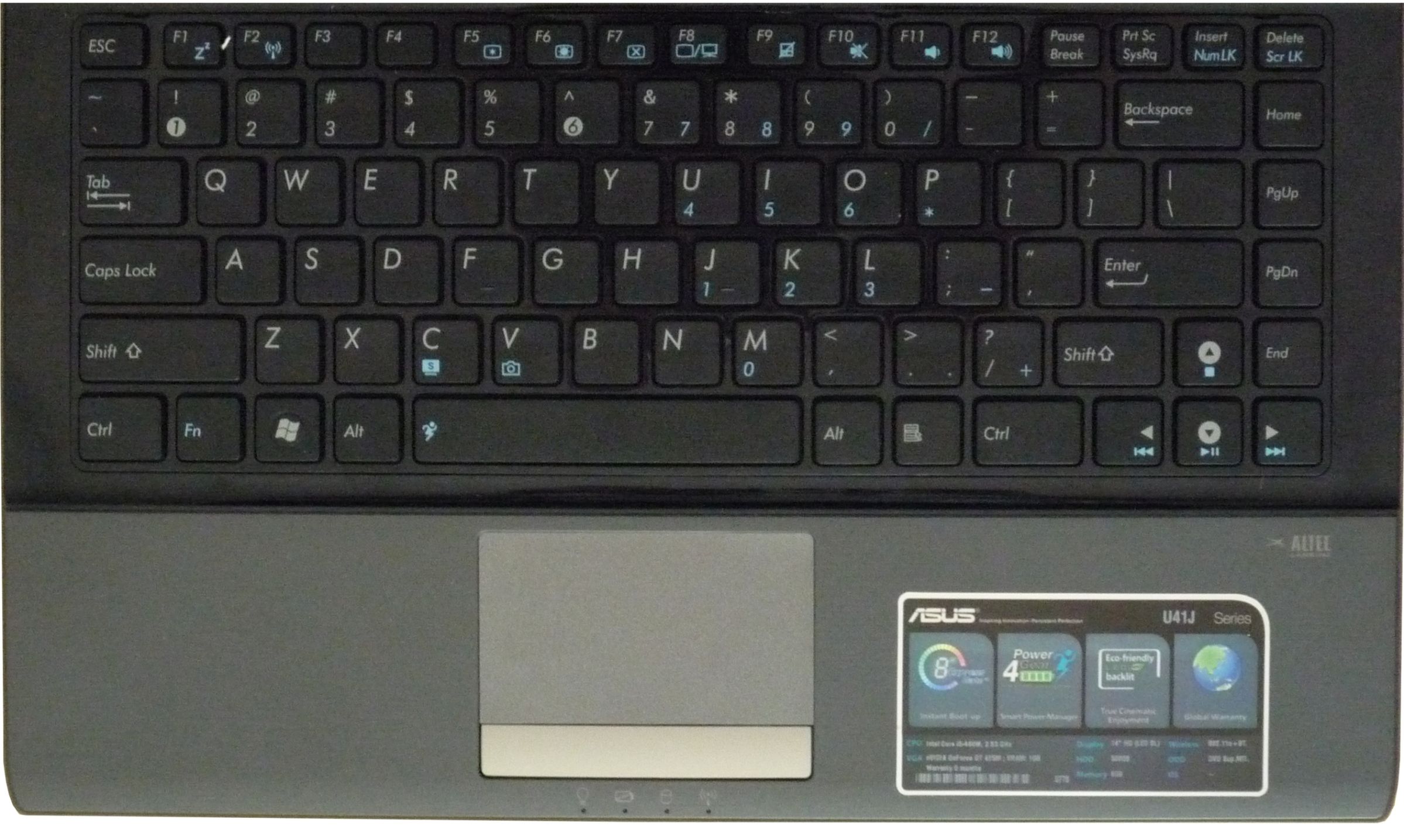 Asus U41JF -  test [część 1] 10