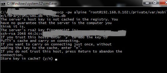 Bezprzewodowe wydobywanie i odczytywanie bazy SMS-ów z iPhone'a - poradnik 3