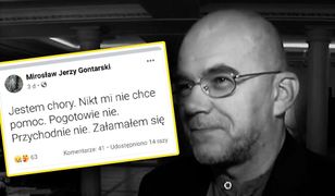 Nie żyje Mirosław Jerzy Gontarski. Ostatni wpis na Facebooku szokuje. Nikt nie chciał mu pomóc
