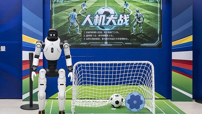 Beijing Auto Show 2026A humanoid robot goalkeeper at the BYD Co. booth at the Beijing Auto Show in Beijing, China, on Saturday, April 25, 2026. China's premier automotive event showcased the new technologies emerging out of cutthroat competition. Photographer: Qilai Shen/Bloomberg via Getty ImagesBloombergvehicles, chinese, automotive, east asian, bric countries, auto show, vehicle, china, business news, autos, cars, automobiles, autoshow, automobile, automotive industry, auto, industries
