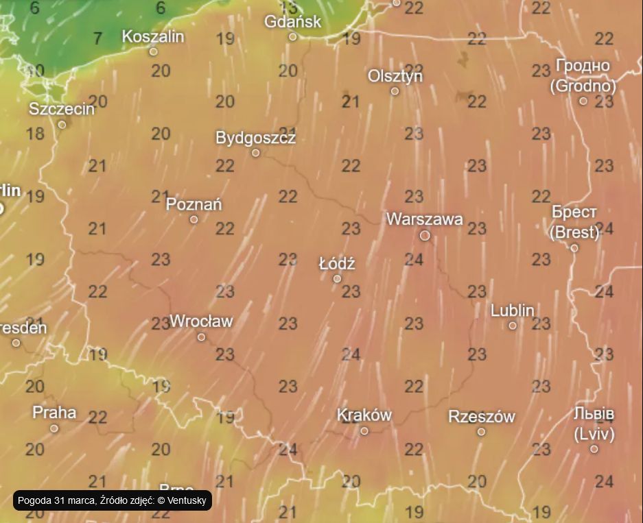 Pogoda 31 marca