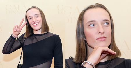 Iga Świątek odsłoniła płaski brzuch na świątecznej kolacji tenisistów w Shenzhen. Ogień? (ZDJĘCIA)