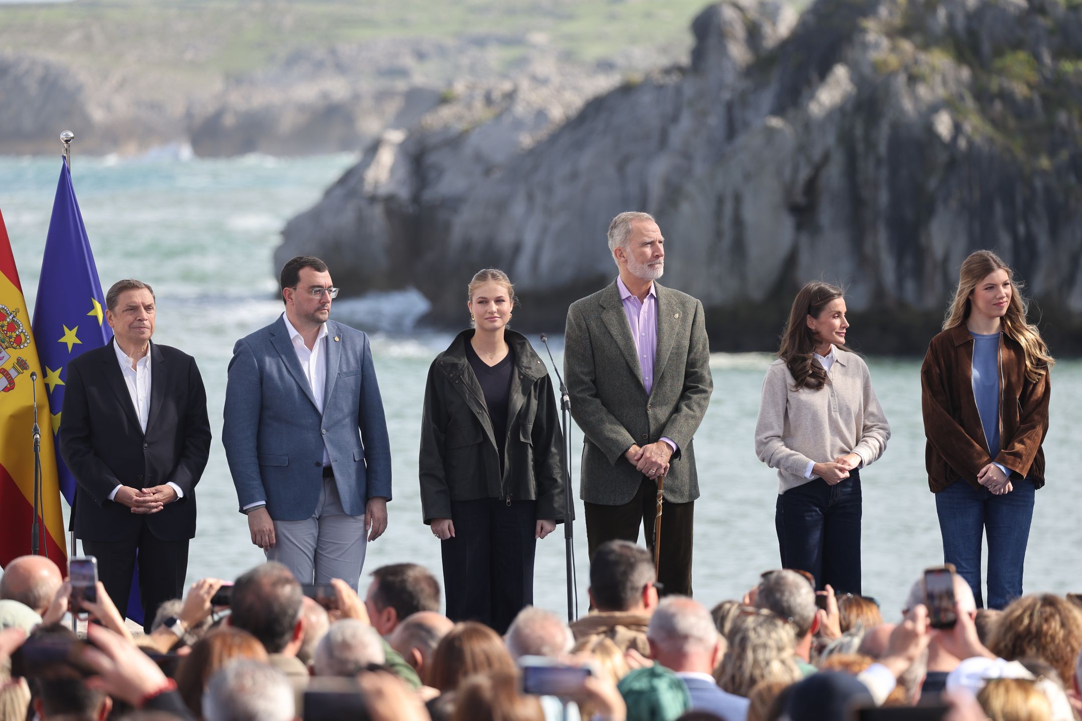 Hiszpańska rodzina królewska w Llanes
