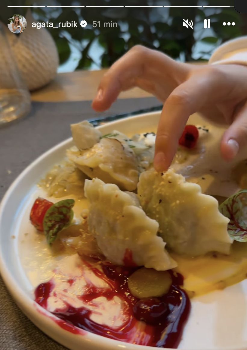 Agata Rubik na pierogach