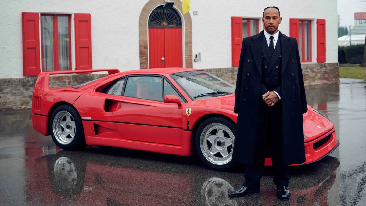 Lewis Hamilton i Ferrari F40