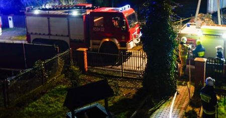 Pożar w kotłowni budynku mieszkalnego