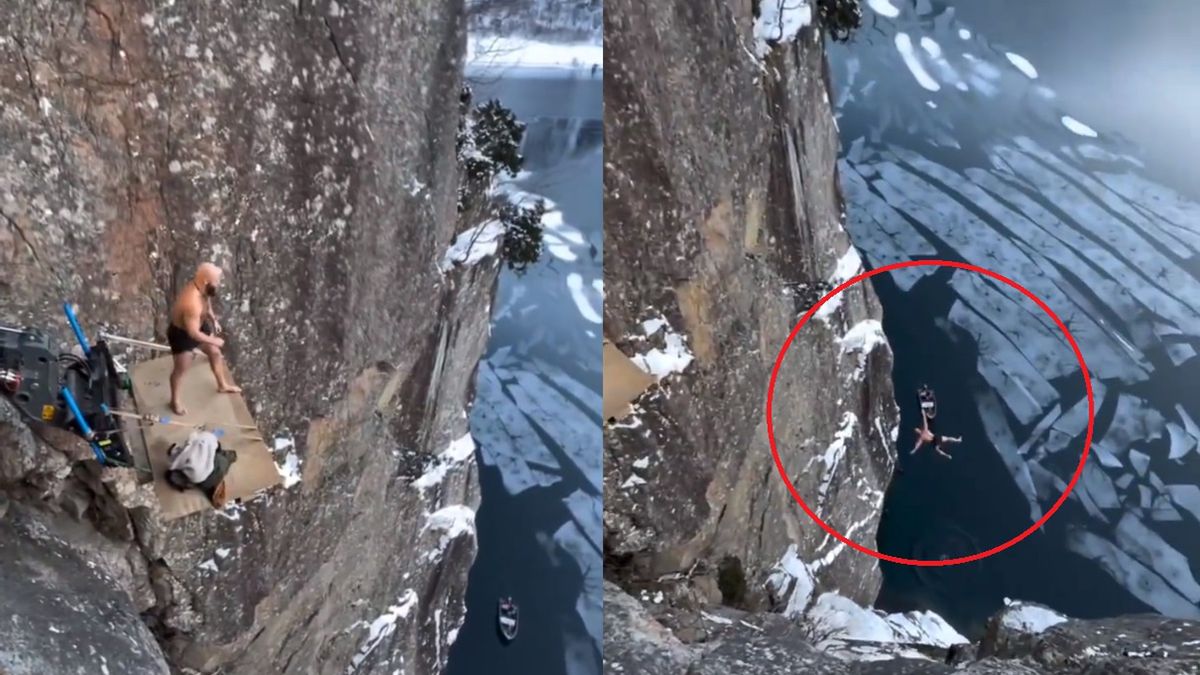 Skok mrożący krew w żyłach. Jak on to przeżył?