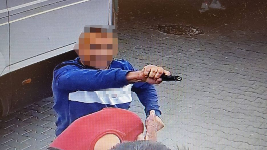 Groźby na stacji benzynowej