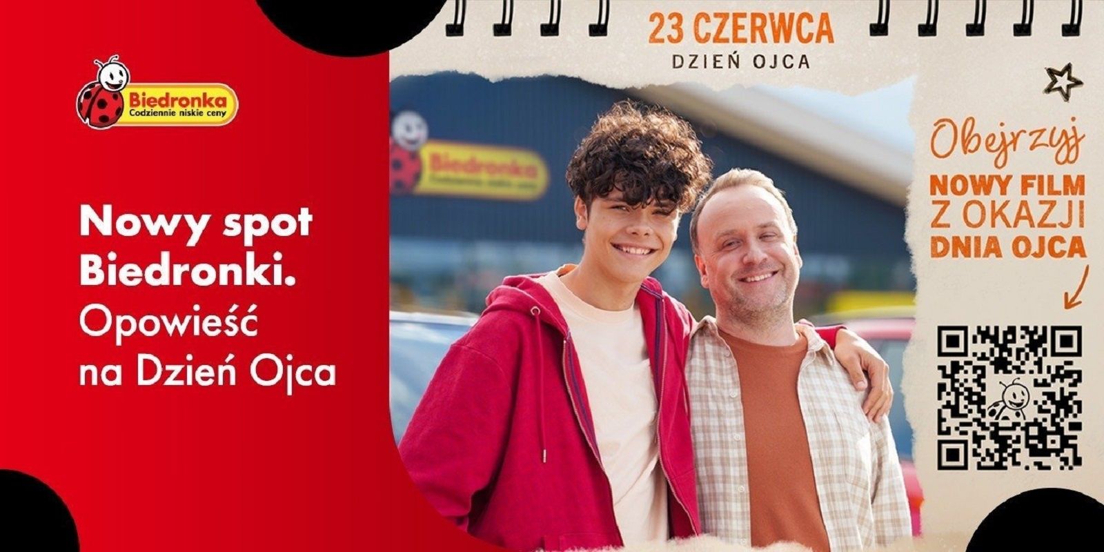Biedronka z opowieścią na Dzień Ojca