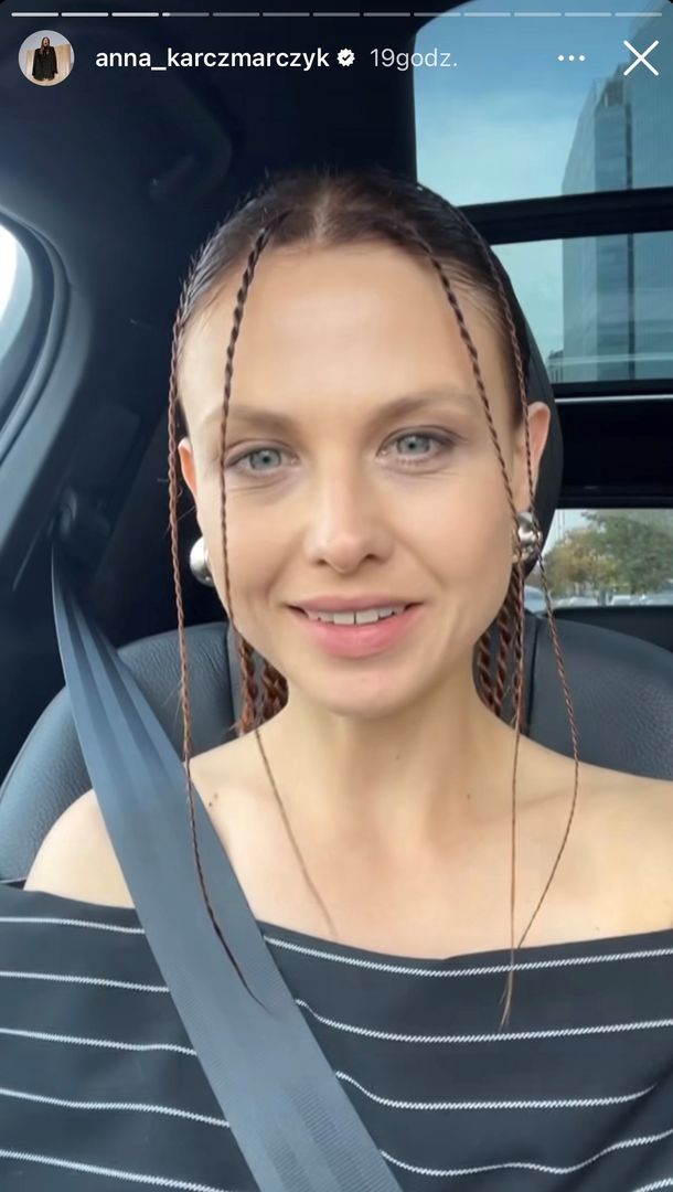 Anna Karczmarczyk w nietypowej fryzurze 